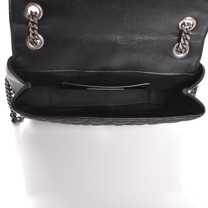 Saint Laurent Sheepskin Tri-Quilt Monogram Medium College Bag Black 5 of 8