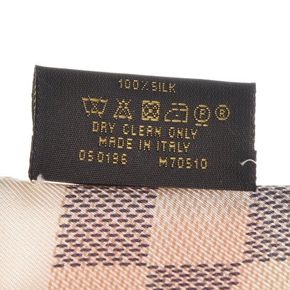 Louis Vuitton Silk Damier Azur Tahitienne Bandeau Rose Ballerine 6 of 6