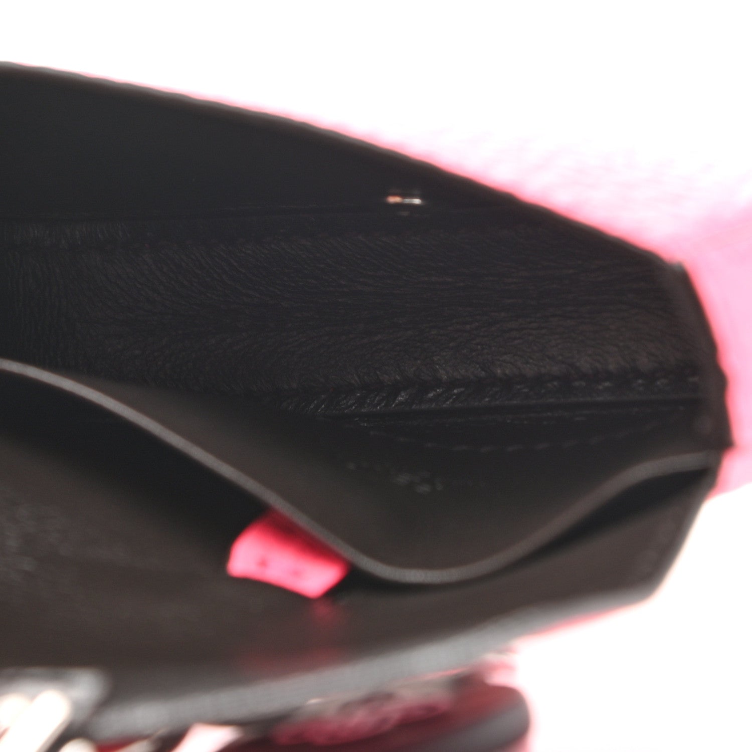 Fendi Cuoio Romano Micro Baguette Charm Rosa Fluo 5 of 7