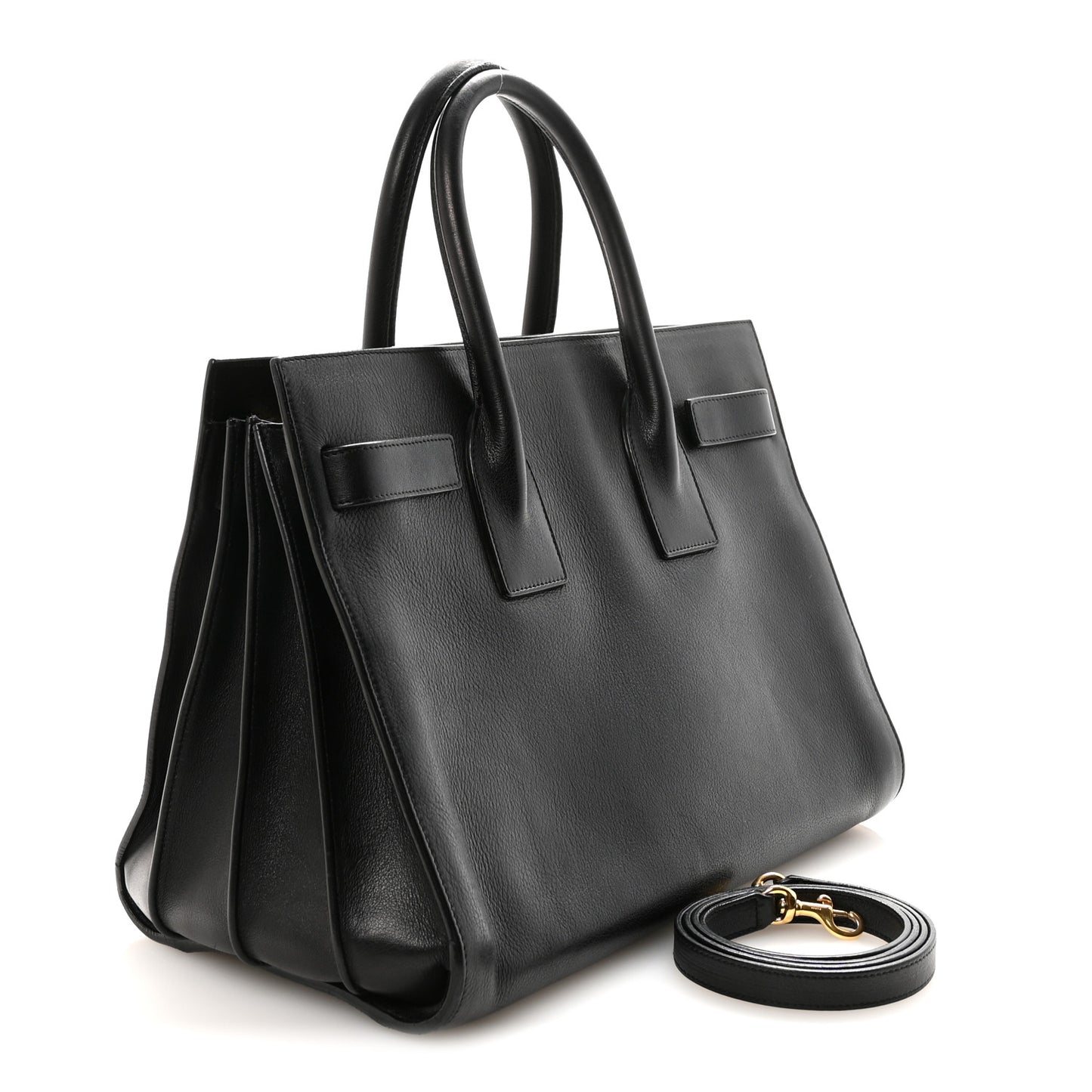 Calfskin Small Sac De Jour Black