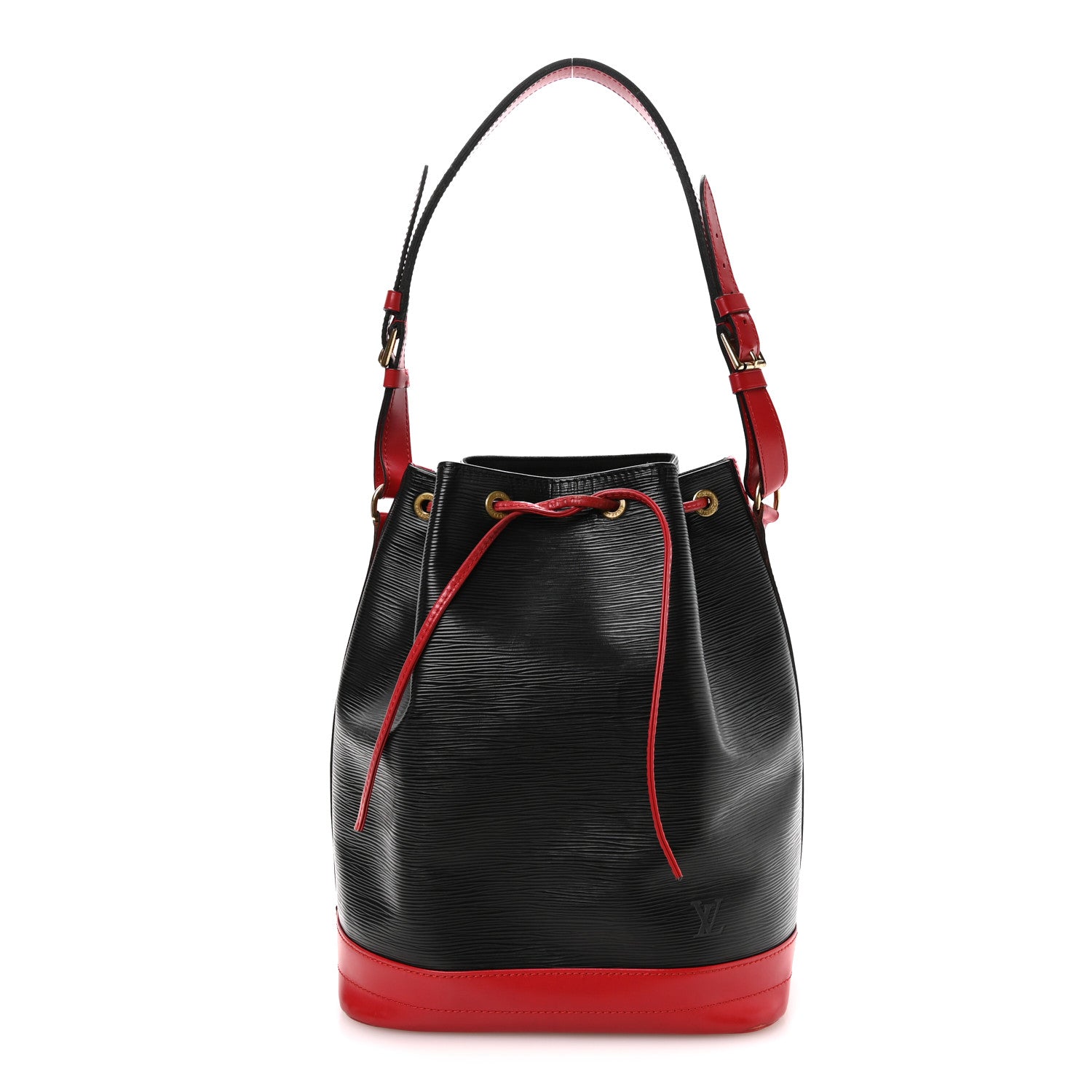 Louis Vuitton Epi Bi-Color Noe Castillan Red Black 1 of 10