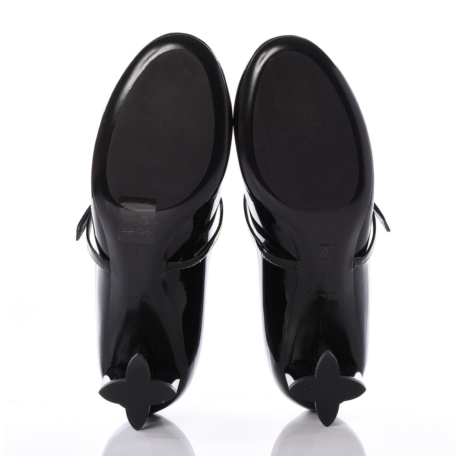 Louis Vuitton Patent Uniformes Silhouette 40mm Pumps 38 Black 6 of 10
