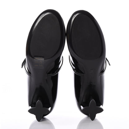 Louis Vuitton Patent Uniformes Silhouette 40mm Pumps 38 Black 6 of 10