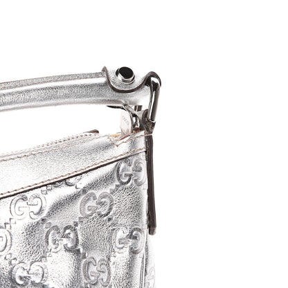 Gucci Metallic Guccissima Pocket Hobo Silver 10 of 13