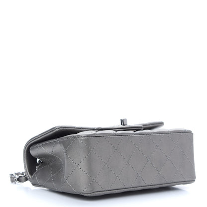 Chanel Metallic Calfskin Quilted Mini Rectangular Flap Ruthenium 3 of 8