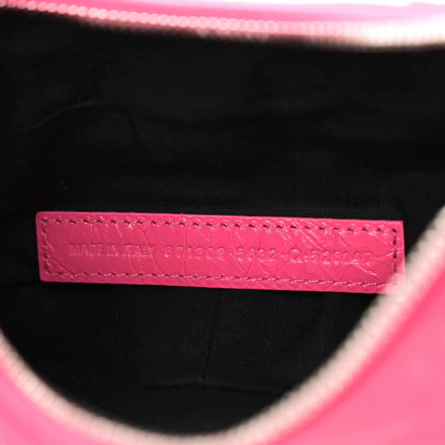 Agneau Arena Le Cagole Shoulder Bag XS Hot Pink
