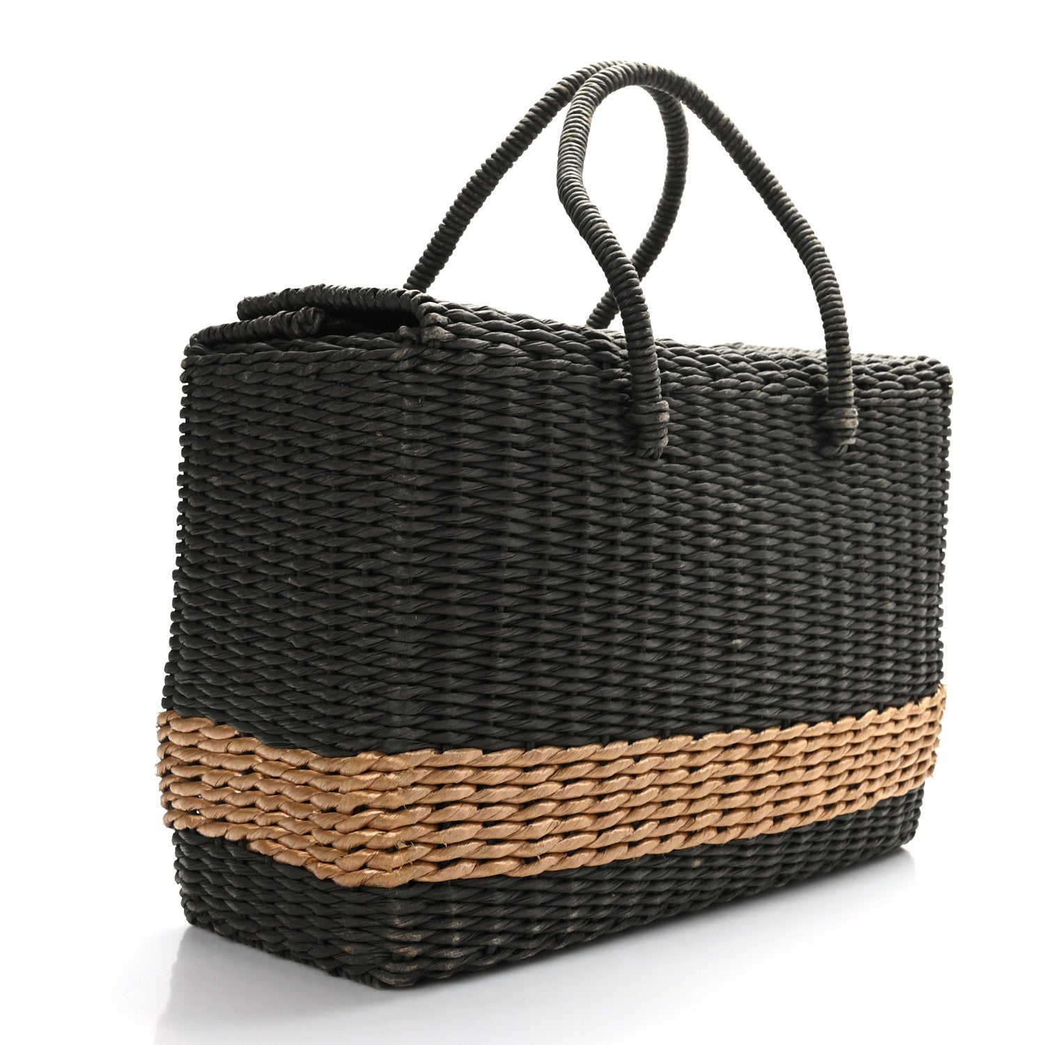 Chanel Rattan Picnic Tote Grey 3 of 13