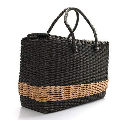 Chanel Rattan Picnic Tote Grey 3 of 13