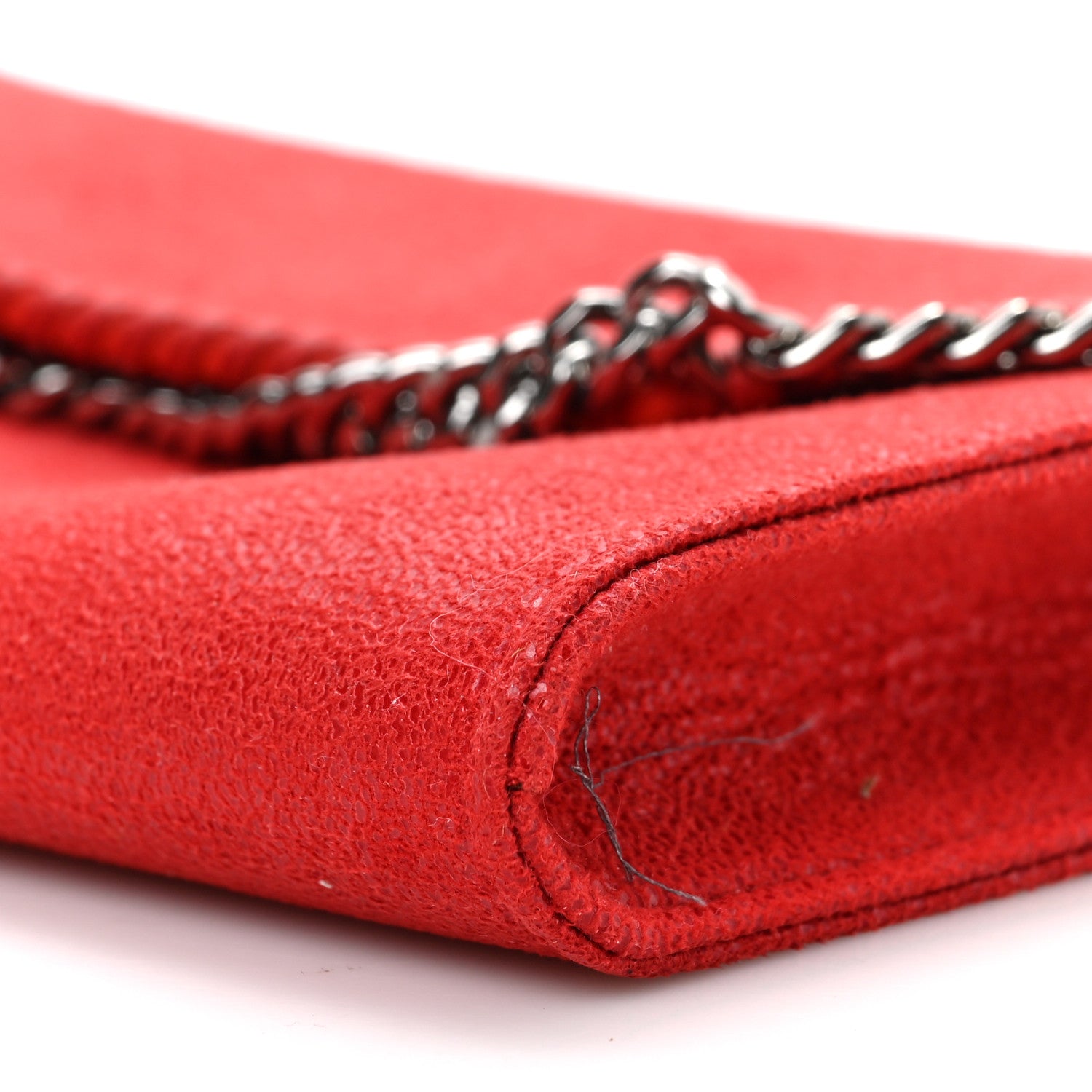 Stella McCartney Shaggy Deer Mini Falabella Crossbody Bag Flame 8 of 8