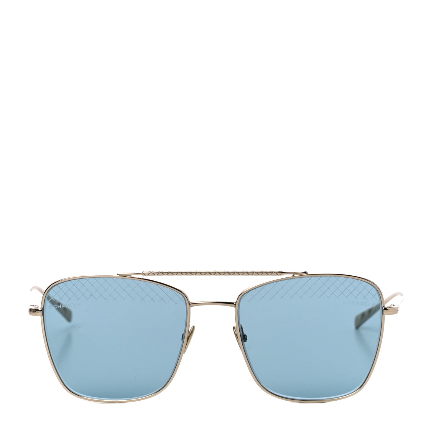 Metal Pilot Sunglasses 4256 Gold Blue