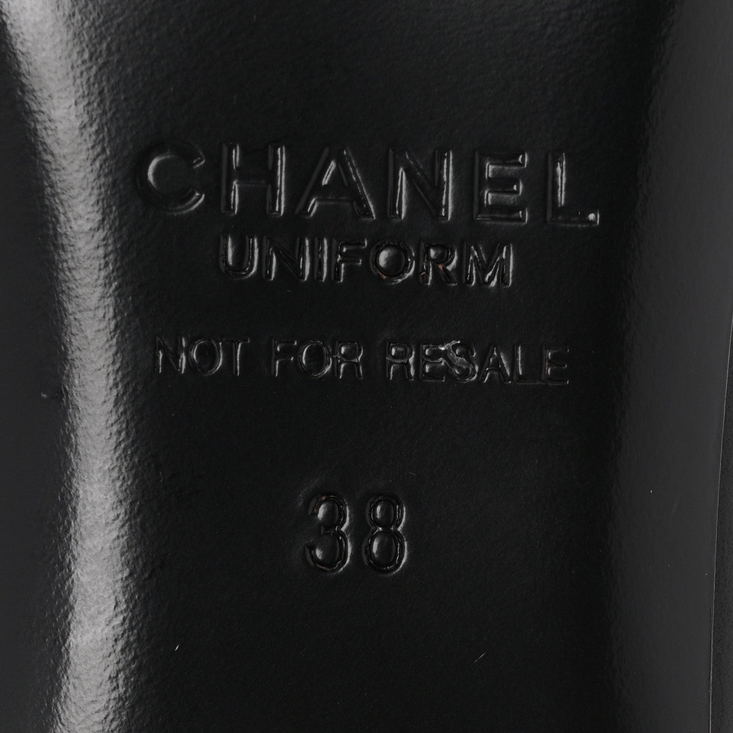 Chanel Lambskin Cap Toe CC Uniform Ballerina Flats 38 Black 8 of 10