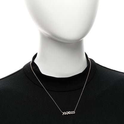 Tiffany 18K Rose Gold Diamond Paloma Picasso Love and Kisses Pendant Necklace 2 of 5