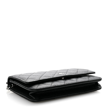 Chanel Caviar Quilted Wallet On Chain WOC Black 4 of 13