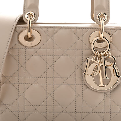 Christian Dior Lambskin Cannage Small My ABCDior Lady Dior Beige 8 of 11