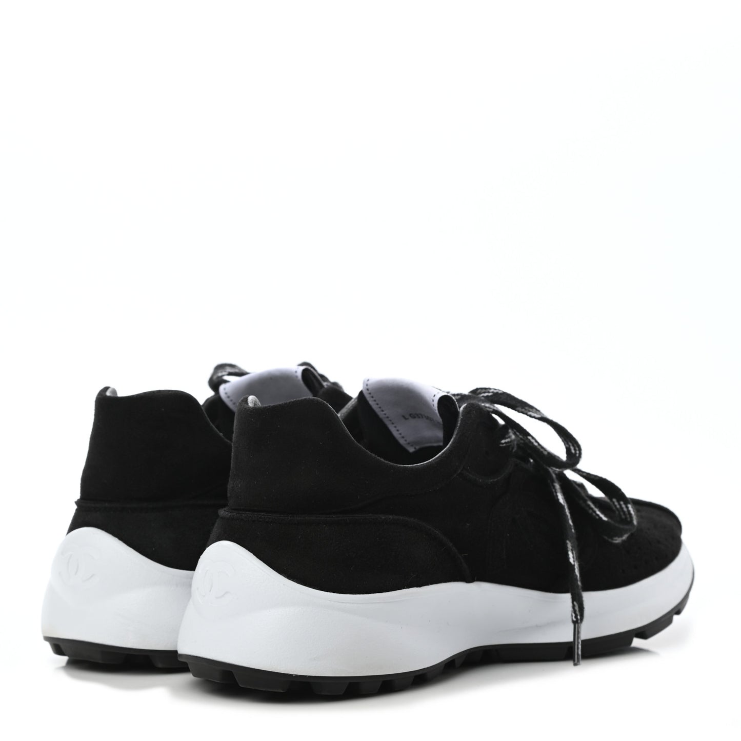 Suede Goatskin CC Sneakers 37.5 Black