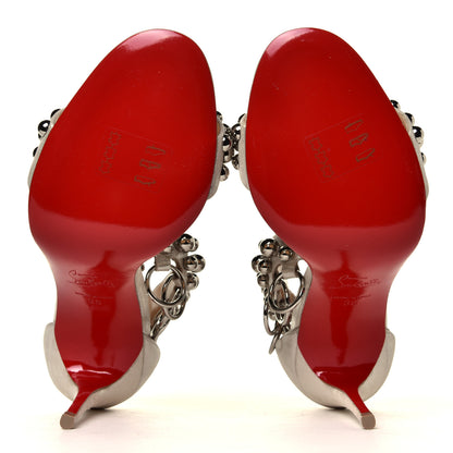 Christian Louboutin Shiny Nappa Lame Sirene Gypsandal Heels 36 6 of 6