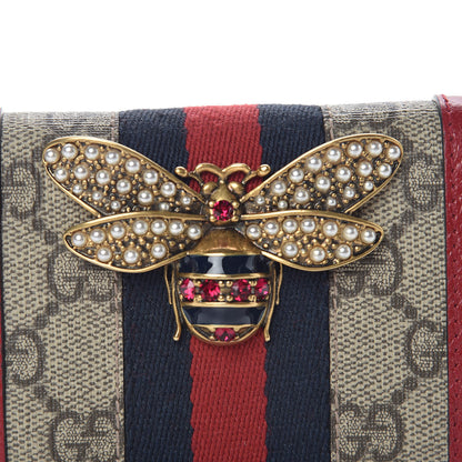 Gucci GG Supreme Monogram Queen Margaret Card Case Red 8 of 8