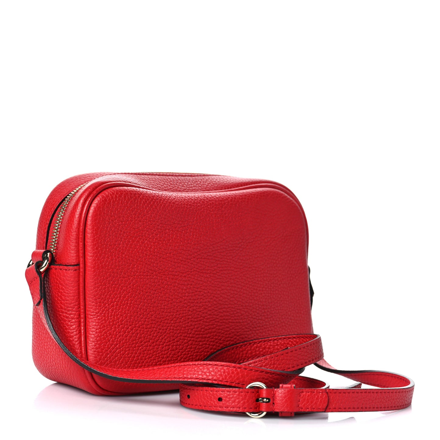 Pebbled Calfskin Small Soho Disco Bag Tabasco Red