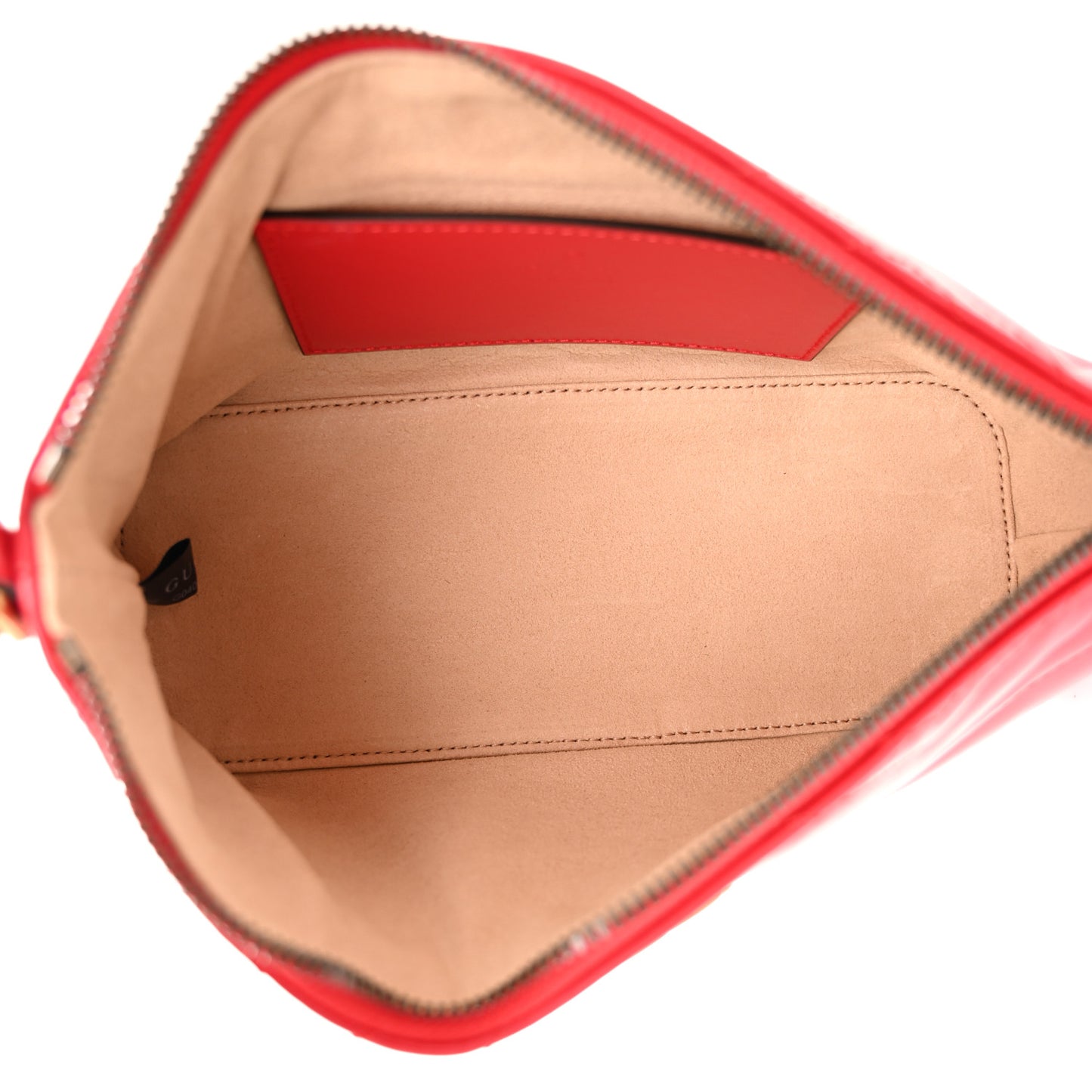 Calfskin Matelasse Chevron GG Marmont Sling Shoulder Bag Rosso