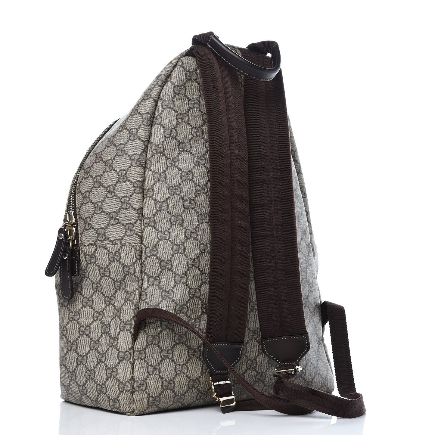 GG Supreme Monogram Medium Backpack Black