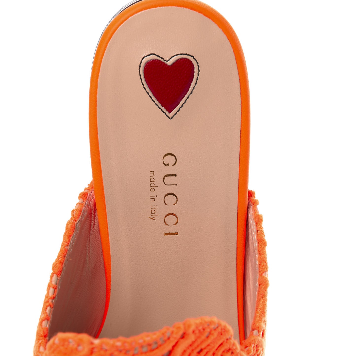 Lace Malaga Kid Womens Princetown Slippers 37 Orange Fluo Skin Rose