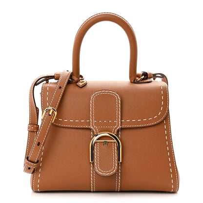 Delvaux Grained Rodeo Calfskin Surpique PM Brillant Satchel Vegetal Ivory 1 of 10