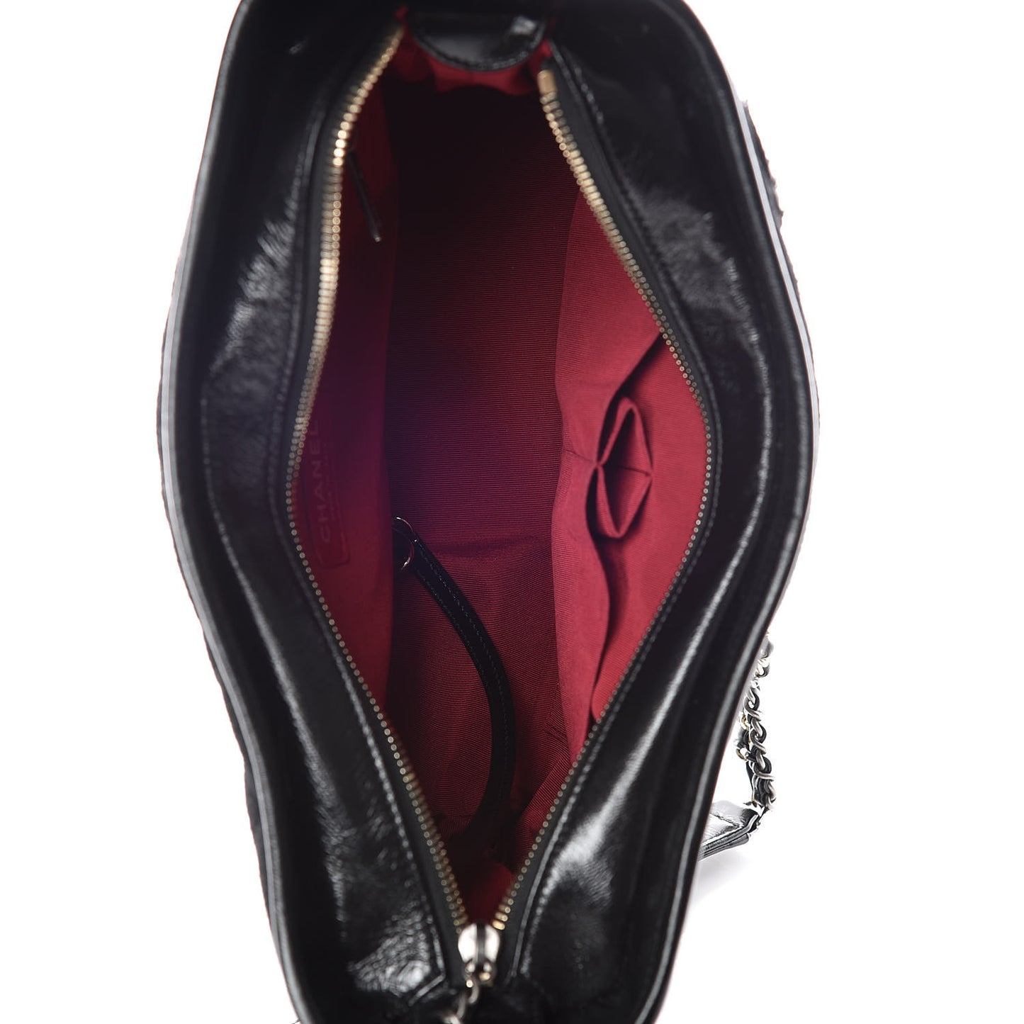 Felt Calfskin Quilted Medium Gabrielle Hobo Black