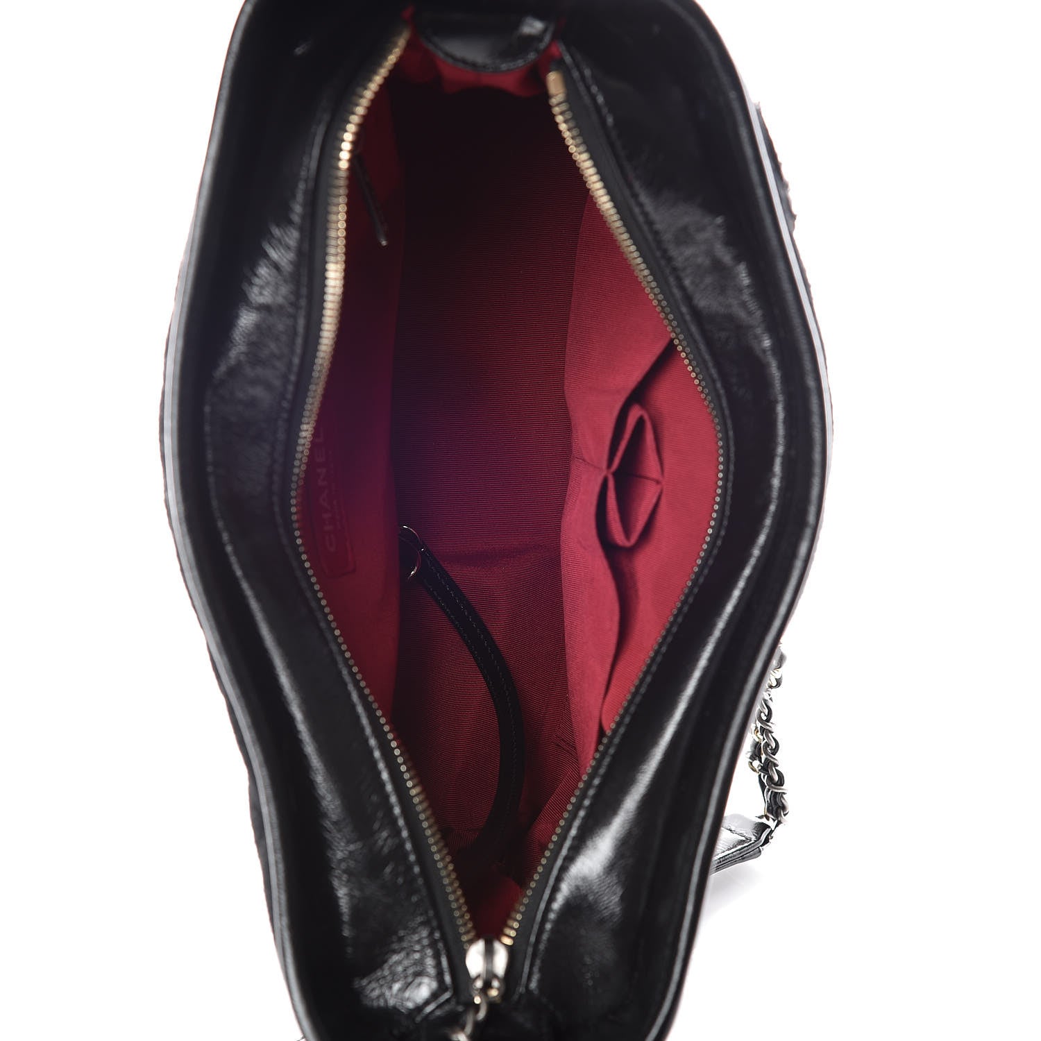 Chanel Felt Calfskin Quilted Medium Gabrielle Hobo Black 5 of 11