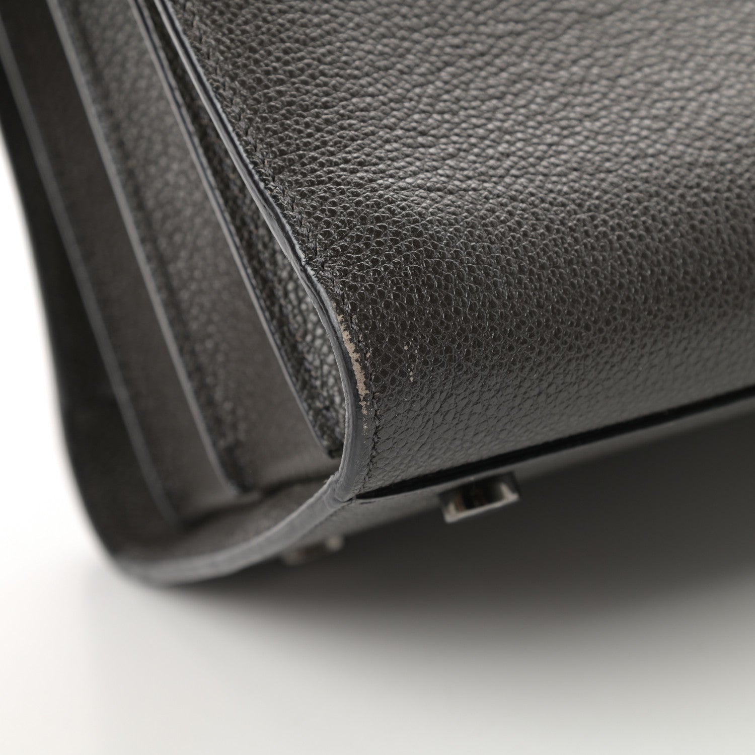 Saint Laurent Grained Calfskin Small Sac De Jour Coal 12 of 13