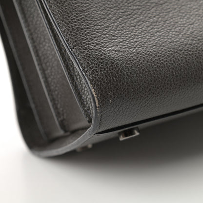 Saint Laurent Grained Calfskin Small Sac De Jour Coal 12 of 13