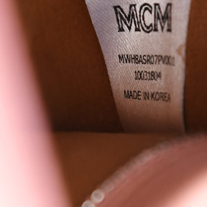MCM Calfskin Ottomar Monogram Sarah Medium Hobo Pink Blush 6 of 13