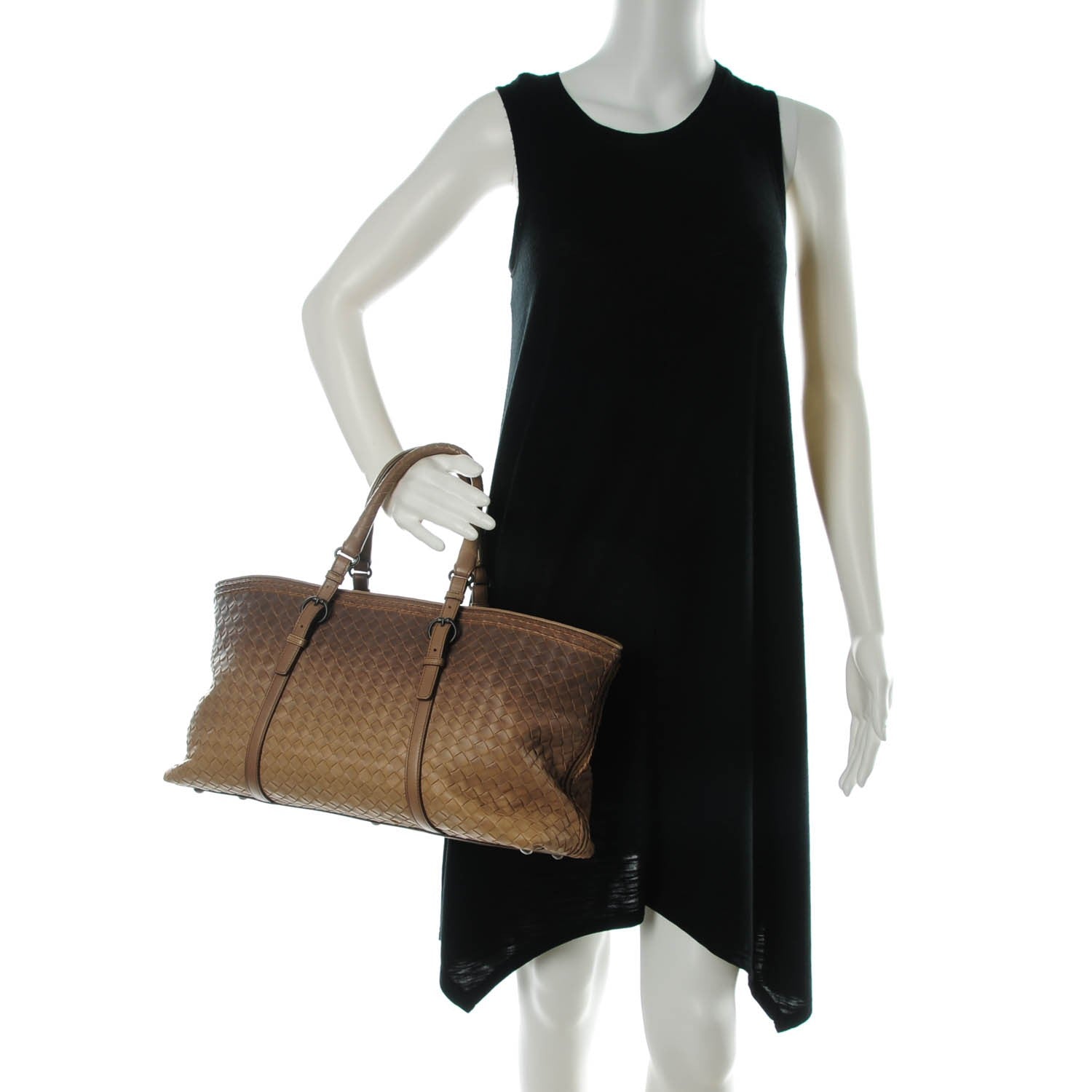 Bottega Veneta Nappa Intrecciato Large Ombre Tote Camel 2 of 7