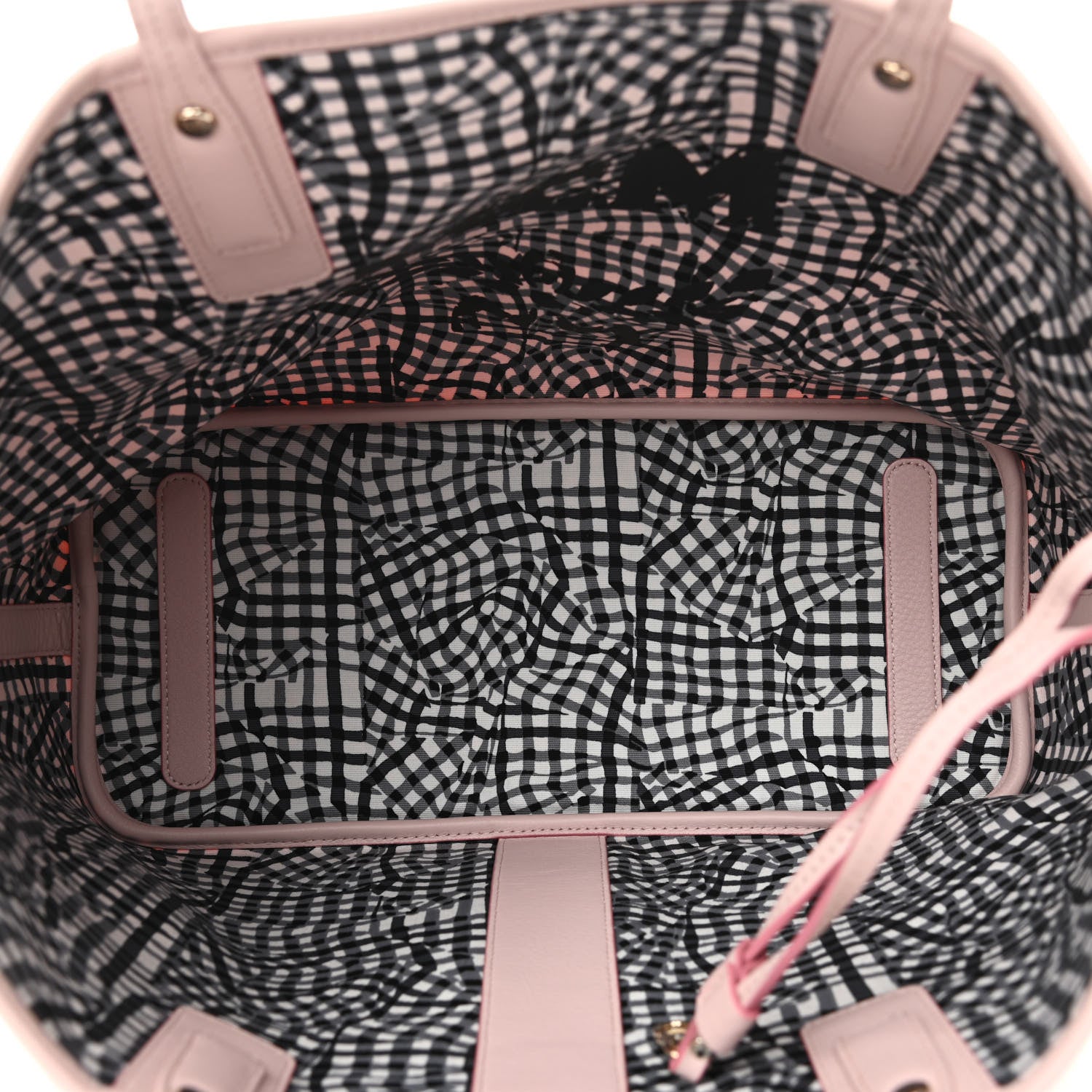 MCM Visetos Medium Liz Reversible Shopper Tote Powder Pink 6 of 11