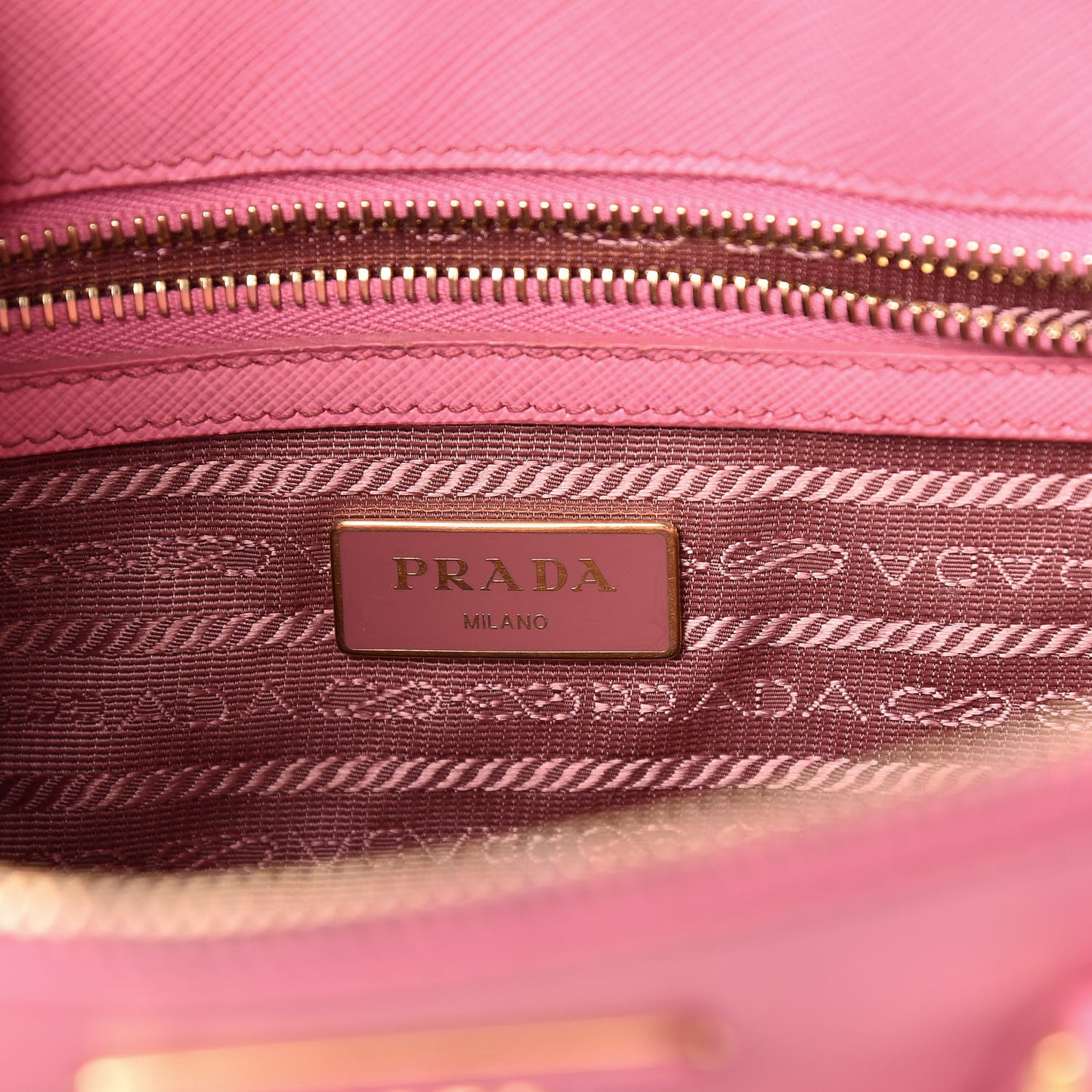 Saffiano Mini Galleria Double Zip Tote Geranio