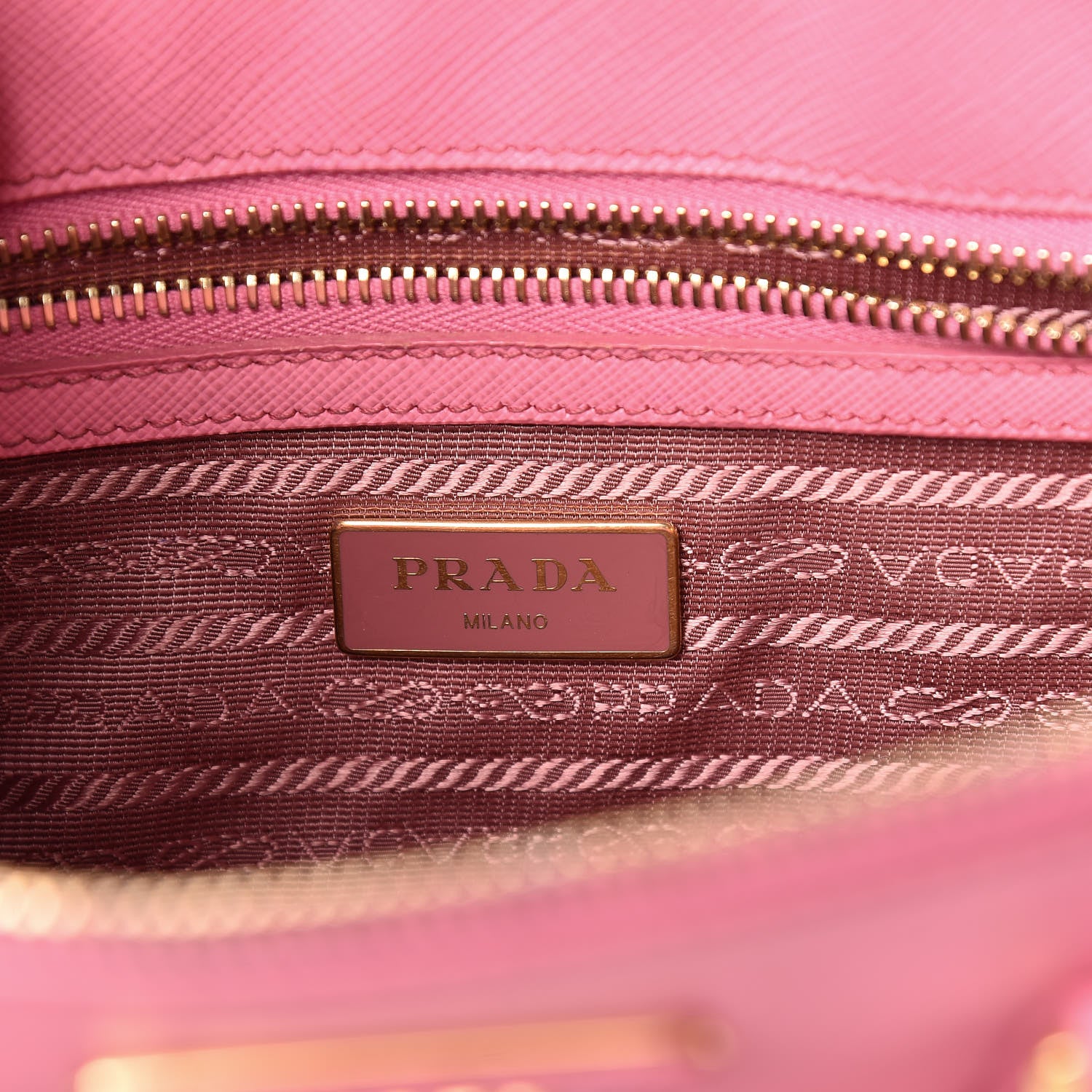 Prada Saffiano Mini Galleria Double Zip Tote Geranio 8 of 13