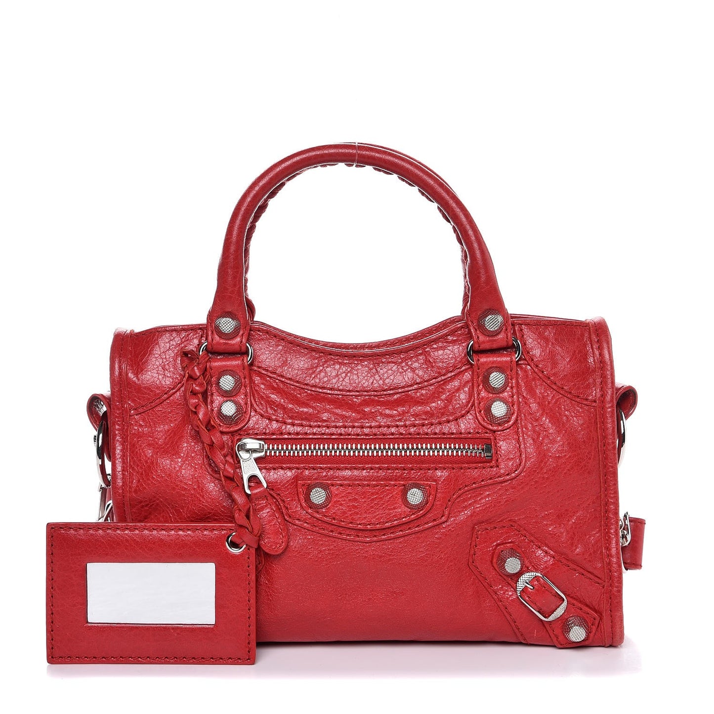 Agneau Giant 12 Silver Hardware Mini City Rouge Cardinal