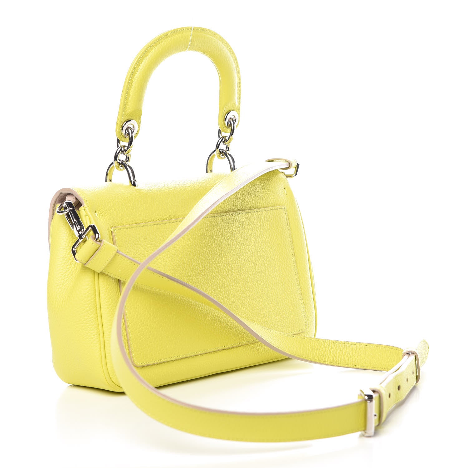Christian Dior Smooth Calfskin Mini Be Dior Flap Vert Acide 3 of 10