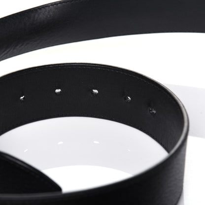 Gucci Textured Calfskin Double G 40mm Belt 105 42 Black 6 of 8
