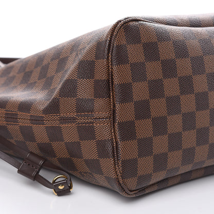Louis Vuitton Damier Ebene Neo Neverfull MM Rose Ballerine 9 of 11