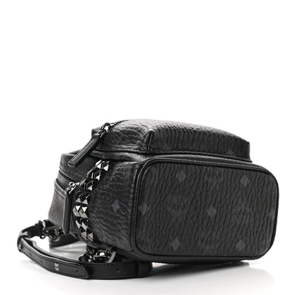 MCM Visetos Side Stud X-Mini Stark Bebe Boo Backpack Black 4 of 10