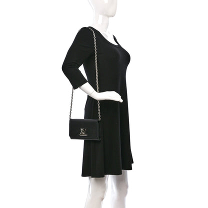 Louis Vuitton Epi Twist Chain Wallet Black 2 of 8