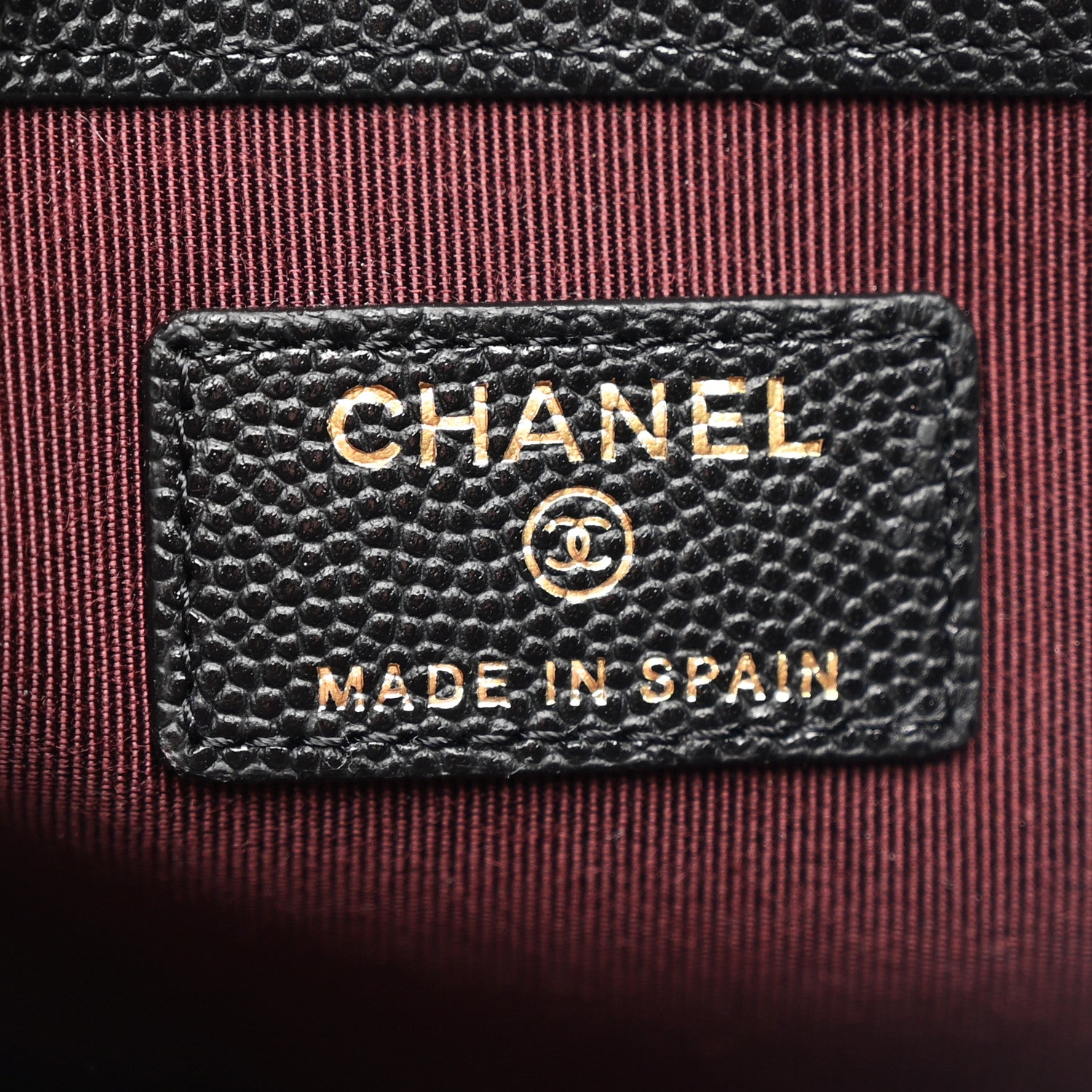 Chanel Caviar Quilted Large Cosmetic Case Black 6 of 7