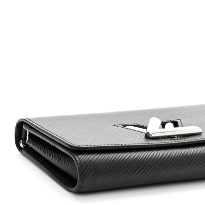 Louis Vuitton Epi Twist Chain Wallet Black 8 of 11