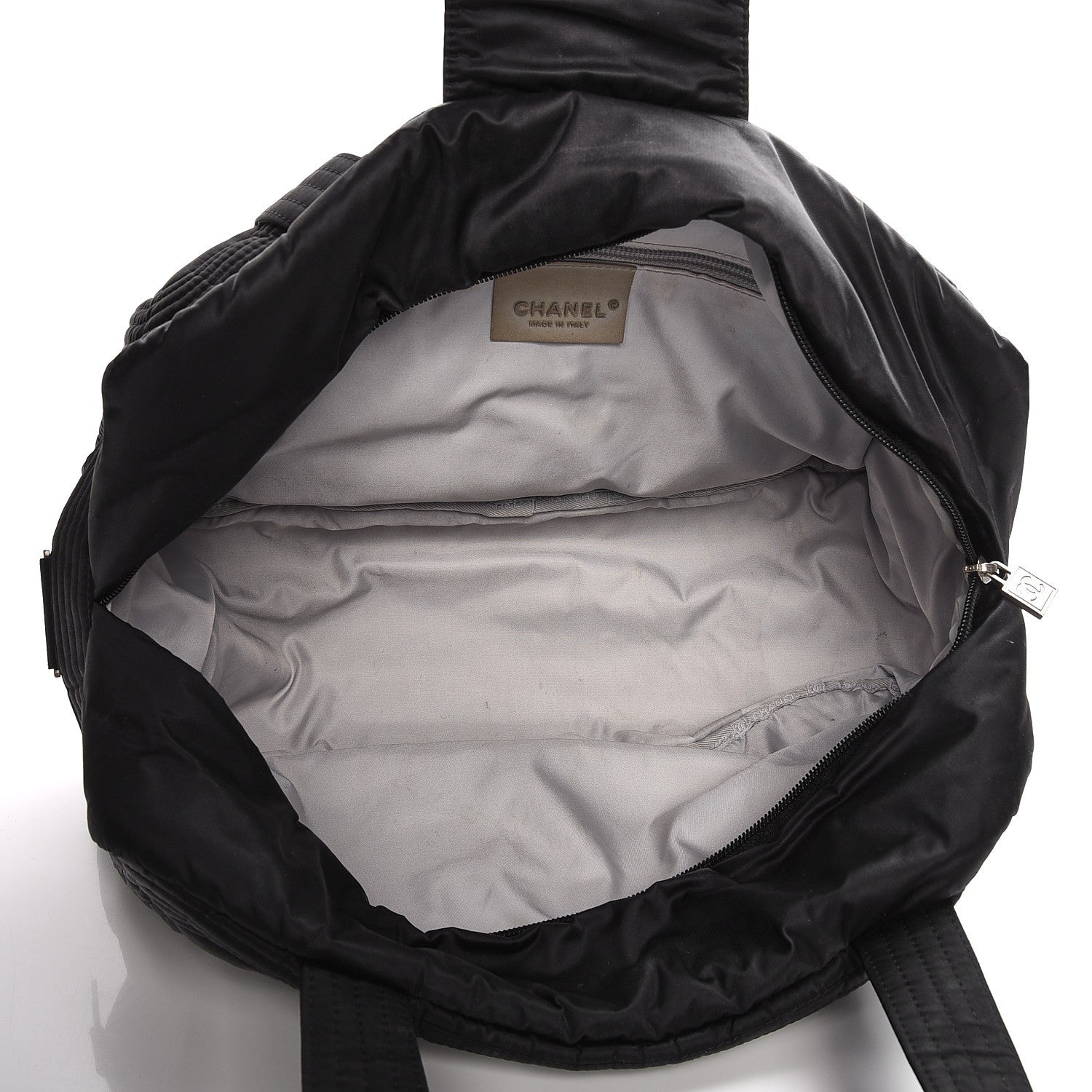 Chanel Nylon Quilted Ski Sport Shoulder Bag Black 5 of 10