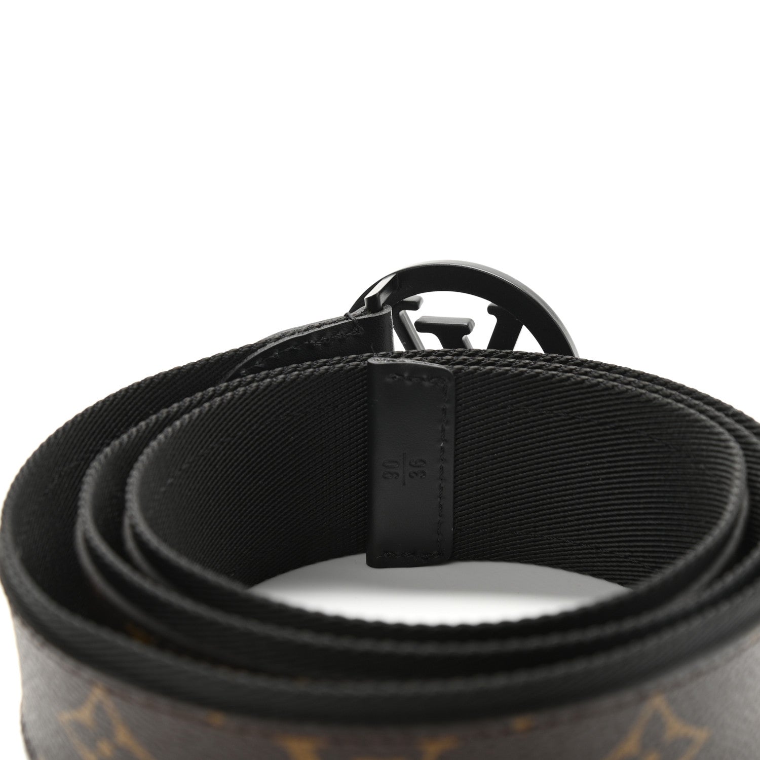 Louis Vuitton Monogram Canvas 40mm LV Circle Belt 90 36 Black 3 of 5