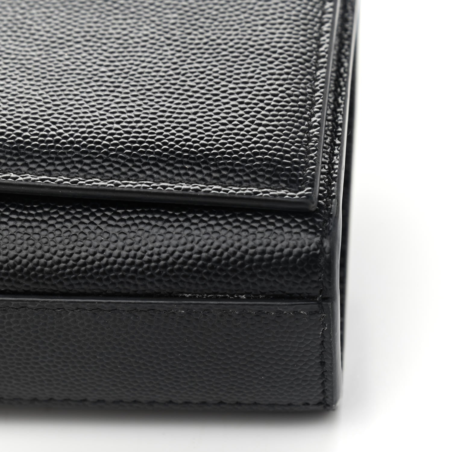 Saint Laurent Grain De Poudre Small Monogram Kate Satchel Black 13 of 15