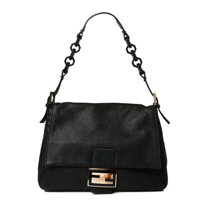 Fendi Vitello Savana Forever Mama Baguette Black 1 of 18