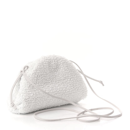 Bottega Veneta Boucle Curly Raffia The Mini Pouch White Chalk 2 of 7