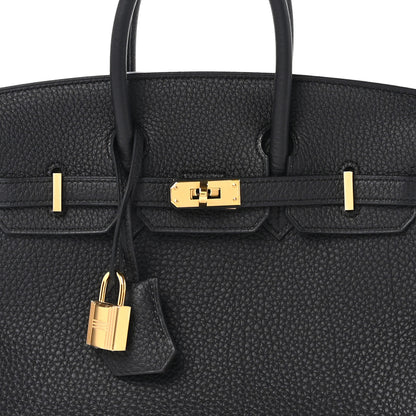 Hermes Togo Verso Birkin 25 Black Toundra 8 of 11