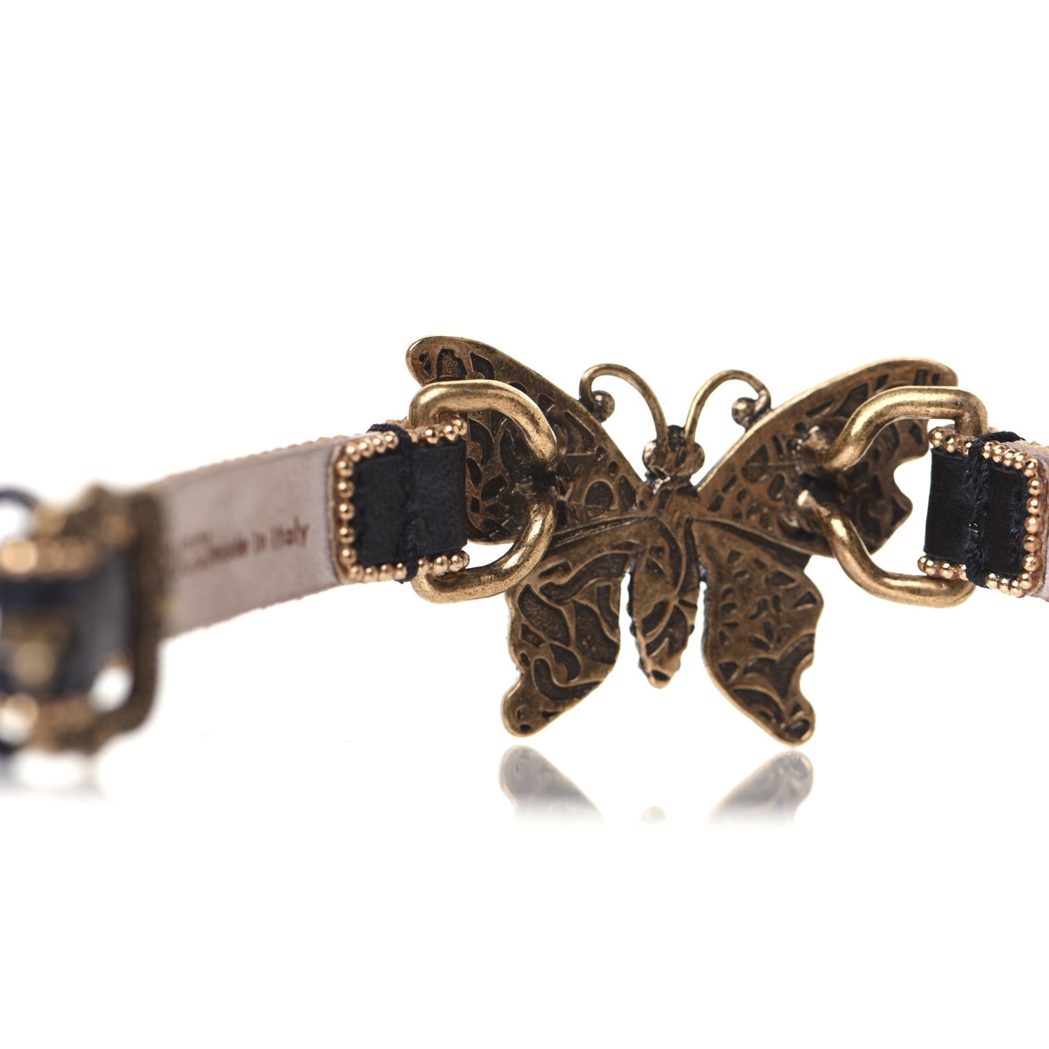 Gucci Calfskin Crystal Butterfly Bracelet Multicolor 7 of 10